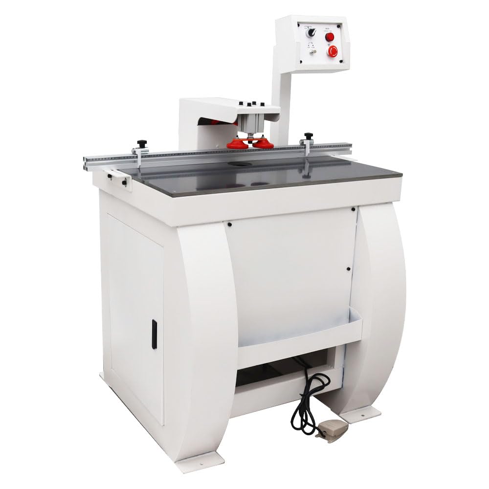 HayWHNKN Dust-Free Pneumatic Hinge Boring Drill Press Machine Woodworking Hinge Drilling Machine 45-9.5 Bult-in Drill Bit 110v 1500W HayWHNKN