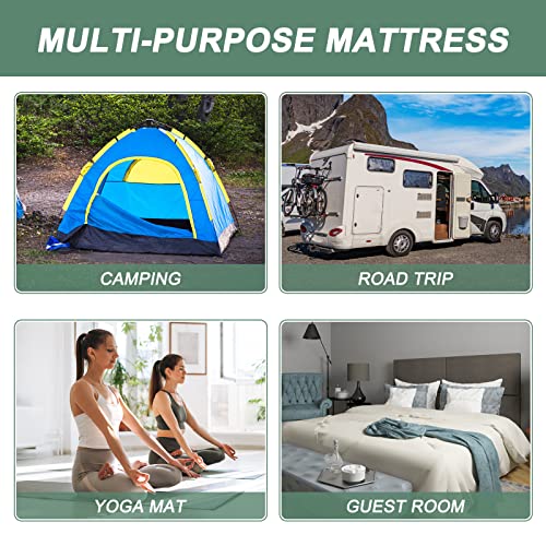 LILYPELLE Twin Size Futon Mattress - Extra Thick Japanese Floor Mattress, Foldable Roll Up Mattress Sleeping Tatami Mat Floor Lounger Guest Bed, Easy to Store and Portable for Camping LILYPELLE