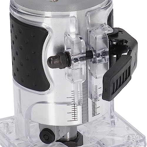 Router Tool, Wood Router Brushless Lithium Trimming Carving Machine Cordless Router Woodworking Router 18V Battery Hole Trimmer Hand Trimmer for Wood Working Slotting OPPWONG