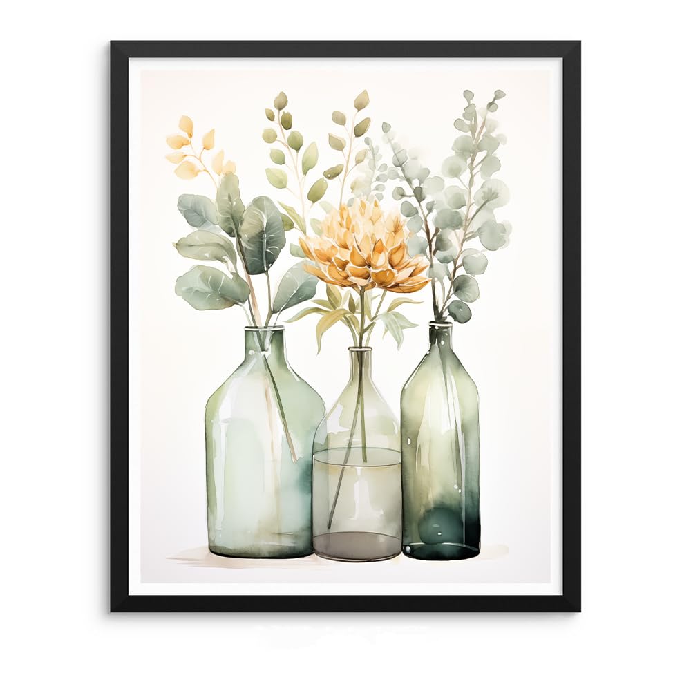 Natuyalo Paint by Numbers Kit for Adults - Flowers in Bottle DIY Adult Paint by Number Kits Acrylic Canvas Painting for Adults Beginners Kids Art Crafts Without Frame, 16x20 Inch Natuyalo