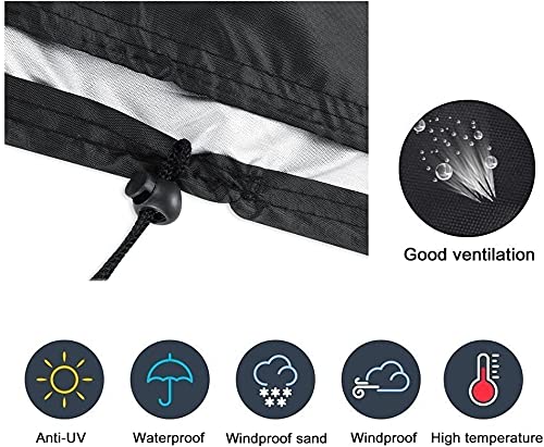 amberr Billiard Pool Table Cover,Pool Table Cover 8 feet Waterproof (8ft:100x56x8in) amberr