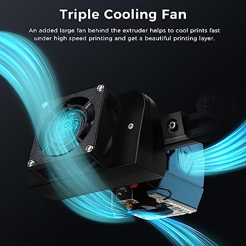 Sovol SV07 3D Printer with Klipper 5 inch Touch Screen, Max Print Speed 500mm/s, 300℃ High Temp All Metal Hotend Planetary Direct Drive Auto Leveling Meanwell Power Supply Print Size 8.66x8.66x9.84in Sovol