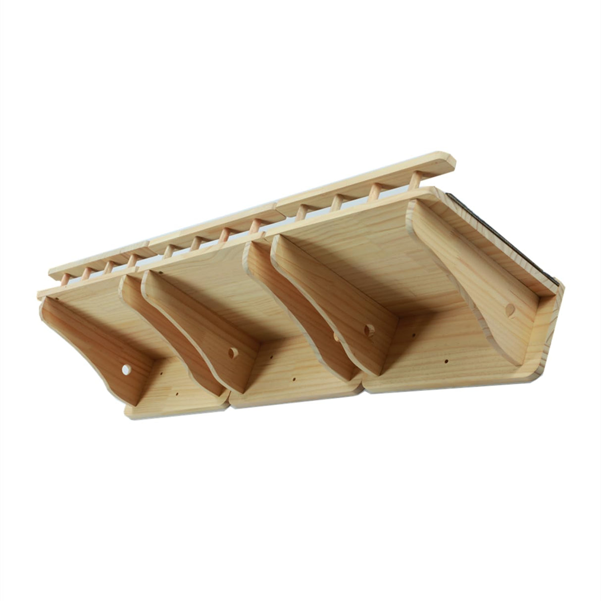 Natural Solid Wood Wall Mounted Cat Shelves, Superhighway Walkway Balcony Cat Wall Furniture Shelves, Wall Steps Stairs, Wall Perch SHENGOCASE