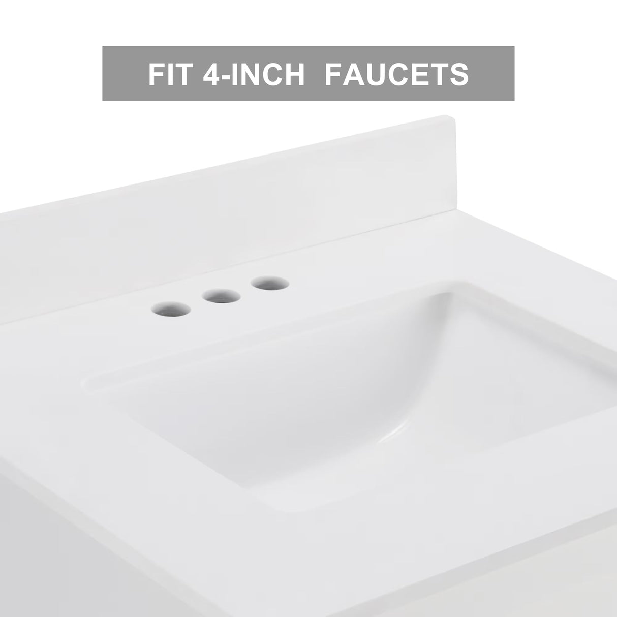 AOPNOMU 24’’ Inch White Bathroom Vanity Set - MDF+Metal Construction, with Sink,with Sliding Barn Doors and 2 Drawers, Freestanding Bathroom Vanities,White AOPNOMU