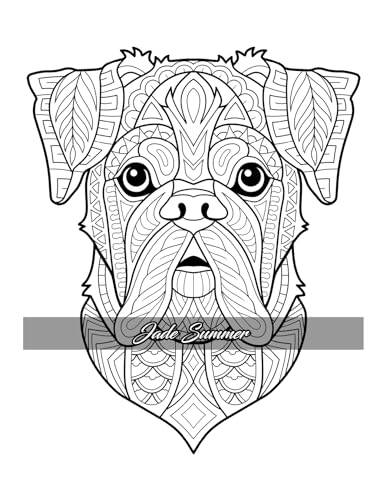 Amazing Dogs Coloring Book: Beautiful Dogs, Adorable Puppies, and Relaxing Designs for Adults and Teens WoodArtSupply
