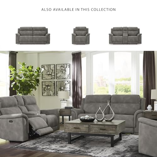 Signature Design by Ashley Next-Gen DuraPella Love Seats, Slate Signature Design by Ashley