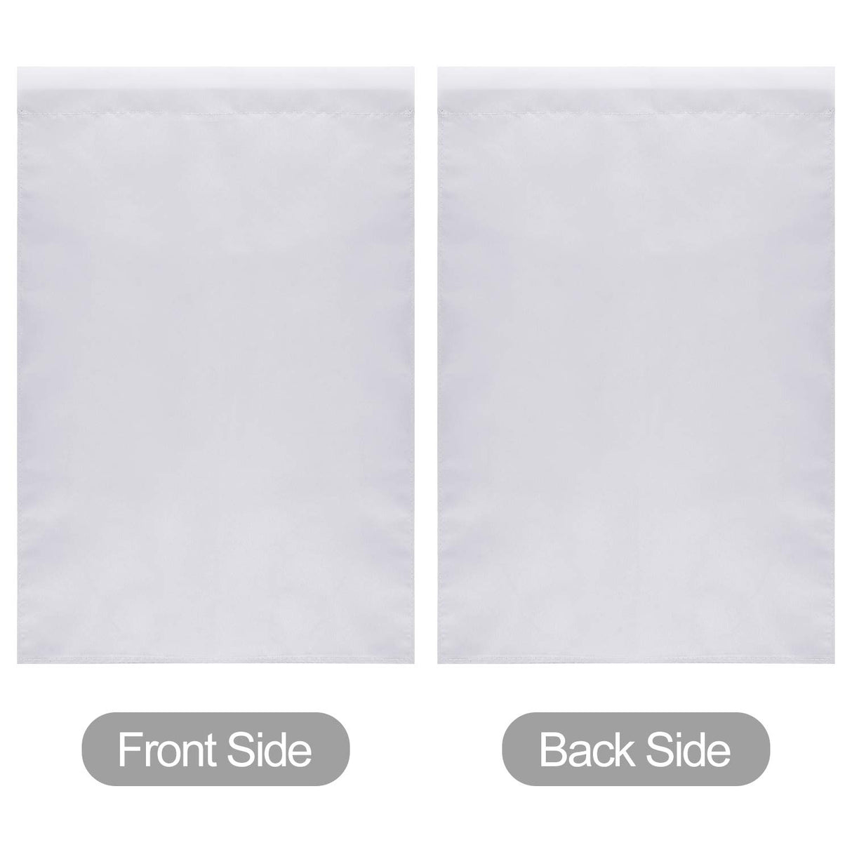 KUUQA 6Pcs Blank Garden Flags, 11.6Inch x 17.5Inch Double Sided Garden Flags White Outdoor Yard Flags for Patio Garden Yard Outdoor Home Decorations KUUQA