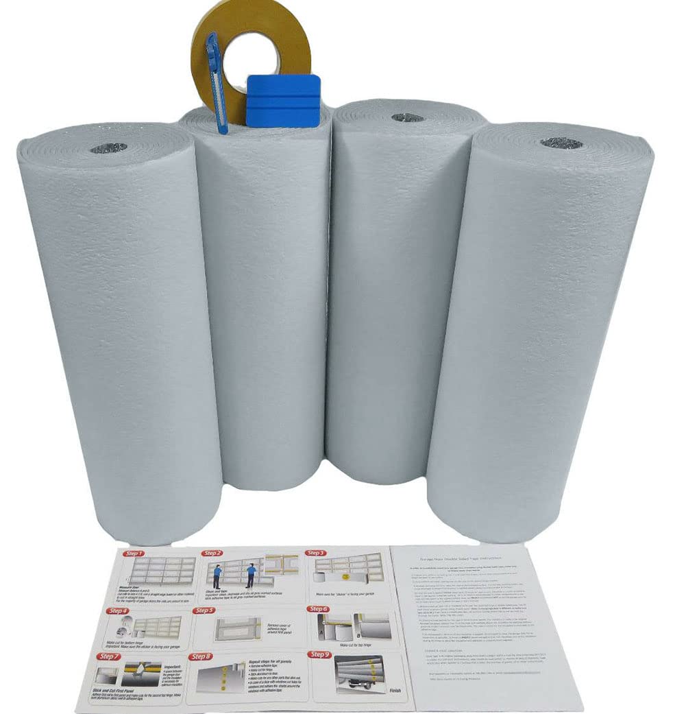 US ENERGY PRODUCTS NASATEK Reflective 1 Car White Foam Core Garage Door Insulation Kit 9x7 9x8 R8 US Energy Products