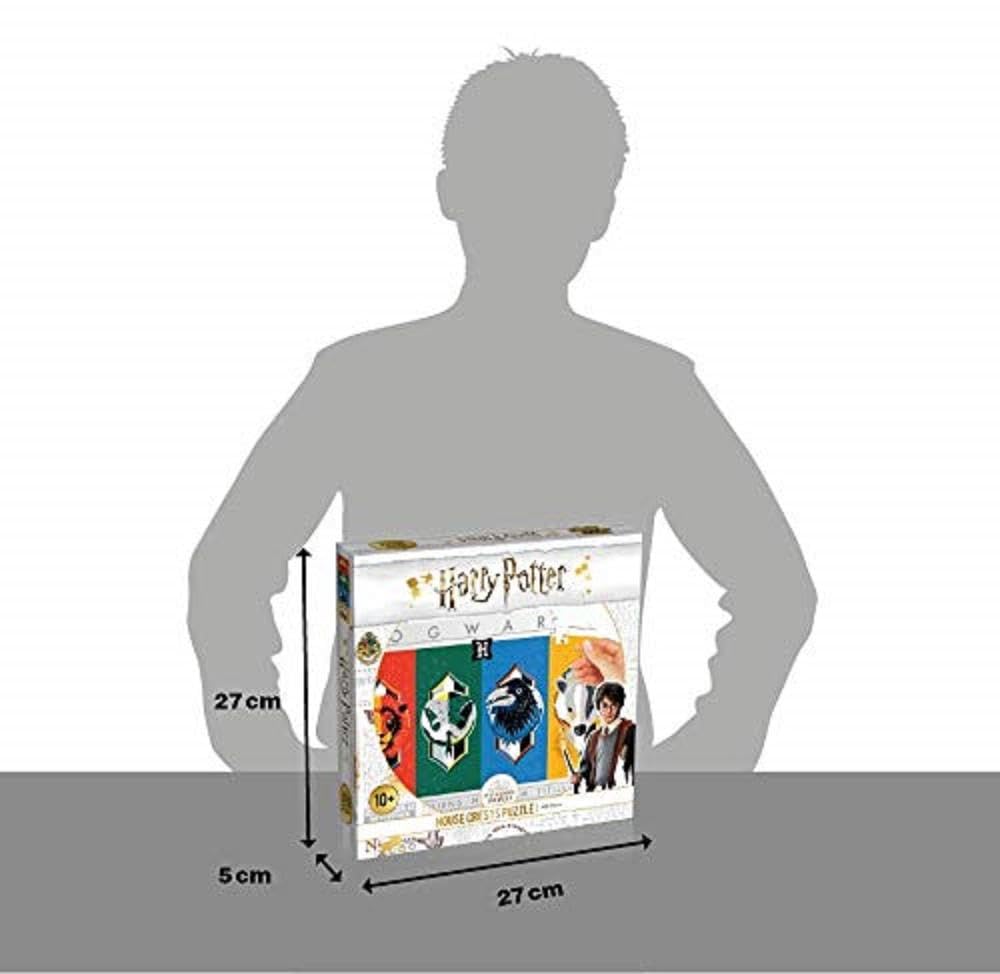 Top Puzzles Harry Potter House Crests 500 piece Jigsaw Puzzle Game, assemble the four houses of Hogwarts from Gryffindor to Slytherin, gift and toy for ages 10 plus Top Trumps