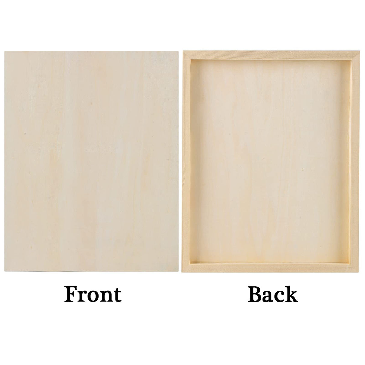ADXCO 8 Pack Wood Panels 11 x 14 inch Wooden Canvas Board Unfinished Wooden Panel Boards for Painting, Arts, Pouring Use with Oils, Acrylics ADXCO