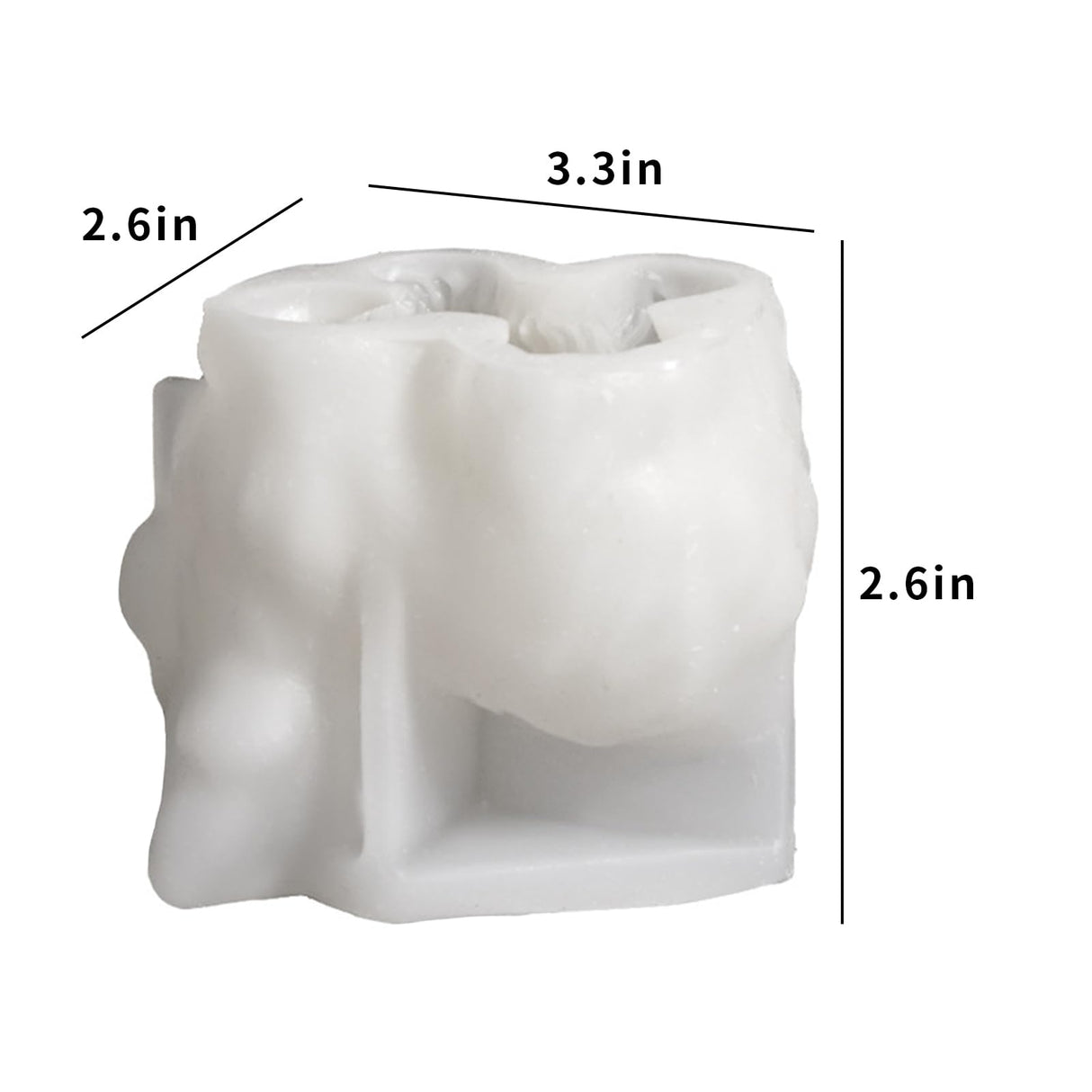 Japleed Highland Cow Shape Silicone Molds for Resin Candle Soap, 3D Cow Animal Candle Molds for Candle Making, Unique Fondant Chocolate Cake Decorating Mold, Epoxy Casting Clay Mold DIY Craft Decor japleed