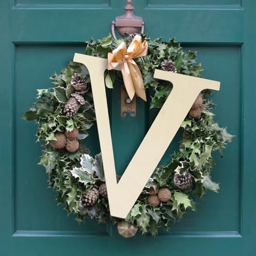 Large Wooden Letters 12 Inch Paintable Wood Letter I for Wall Decor, 1/5 Inch Thick Wooden Alphabet Letters Cutouts for DIY Crafts Project Unfinished Wood Birthday Wedding Party Home Decoration Longan Craft