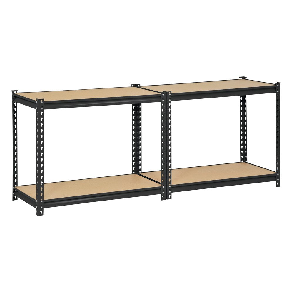 Edsal UR-364BLK Black Steel Industrial Shelving, 4 Adjustable Shelves, 3200 lb. Capacity, 60" Height x 36" Width x 18" Depth EDSAL