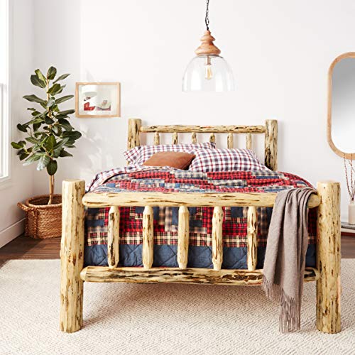 Montana Woodworks Log Furniture - Queen Bed - Varnished Montana Woodworks