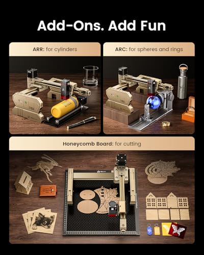 AlgoLaser 3W Mini Laser Engraver Machine - Small Laser Engraver for Beginner & DIY,8000mm/min High Speed & 150x150mm Work Area & Tilt Detection,Portable Laser Engraving for Wood, Leather, Plastic AlgoLaser