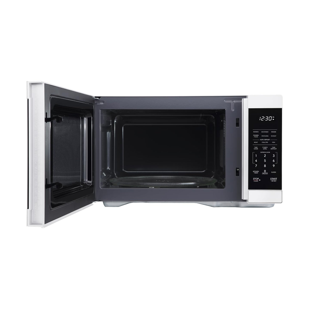 SHARP SMC1161KW Oven with Removable 12.4" Carousel Turntable, Cubic Feet, 1000 Watt Countertop Microwave, 1.1 CuFt, White Sharp