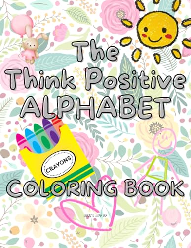 The Think Positive Alphabet Coloring Book WoodArtSupply