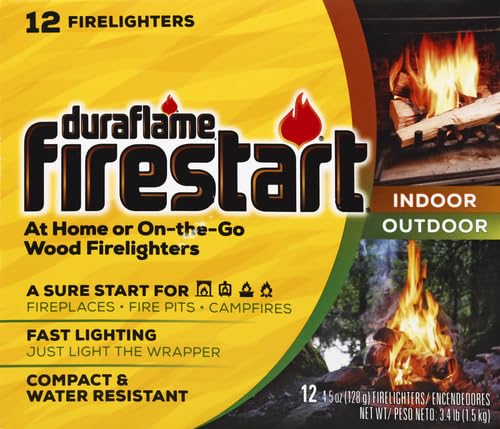 duraflame Firestart Indoor/Outdoor Firelighters, 12 pack , Yellow Duraflame