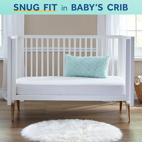 Sealy Baby Flex Cool Breathable 2 Stage Waterproof Crib Mattress plus Toddler Bed Fit, Airy Cotton Cover, 204 Premium Coils, GREENGUARD Gold Certified, Safety & Quality Tested, Made in USA, 52'X28' SEALY BABY