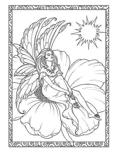 Adult Coloring Enchanted Fairies Coloring Book (Adult Coloring Books: Fantasy) Dover Publications