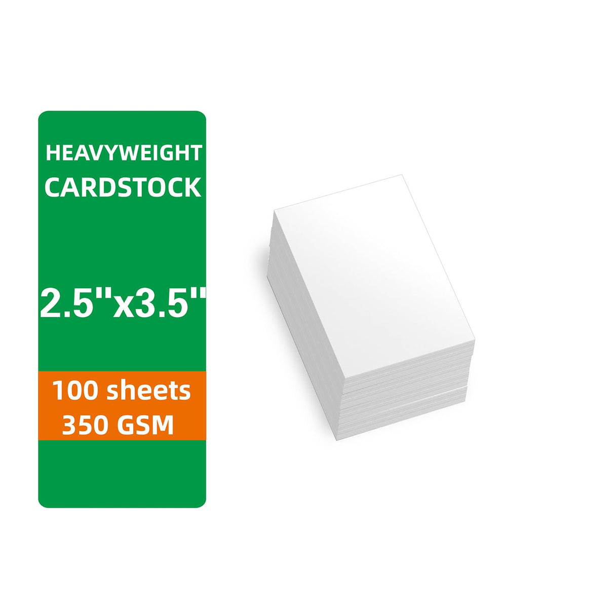 YIXUNHL 100 Sheets Cardstock 2.5x3.5 Thick Paper - Blank Heavy Weight 350gsm Cover Card Stock for Paper Craft, DIY Thank You, Greeting, Note, RSVP, Index Cards - Draw, Write, Paint (2.5x3.5 Inches) YIXUNHL