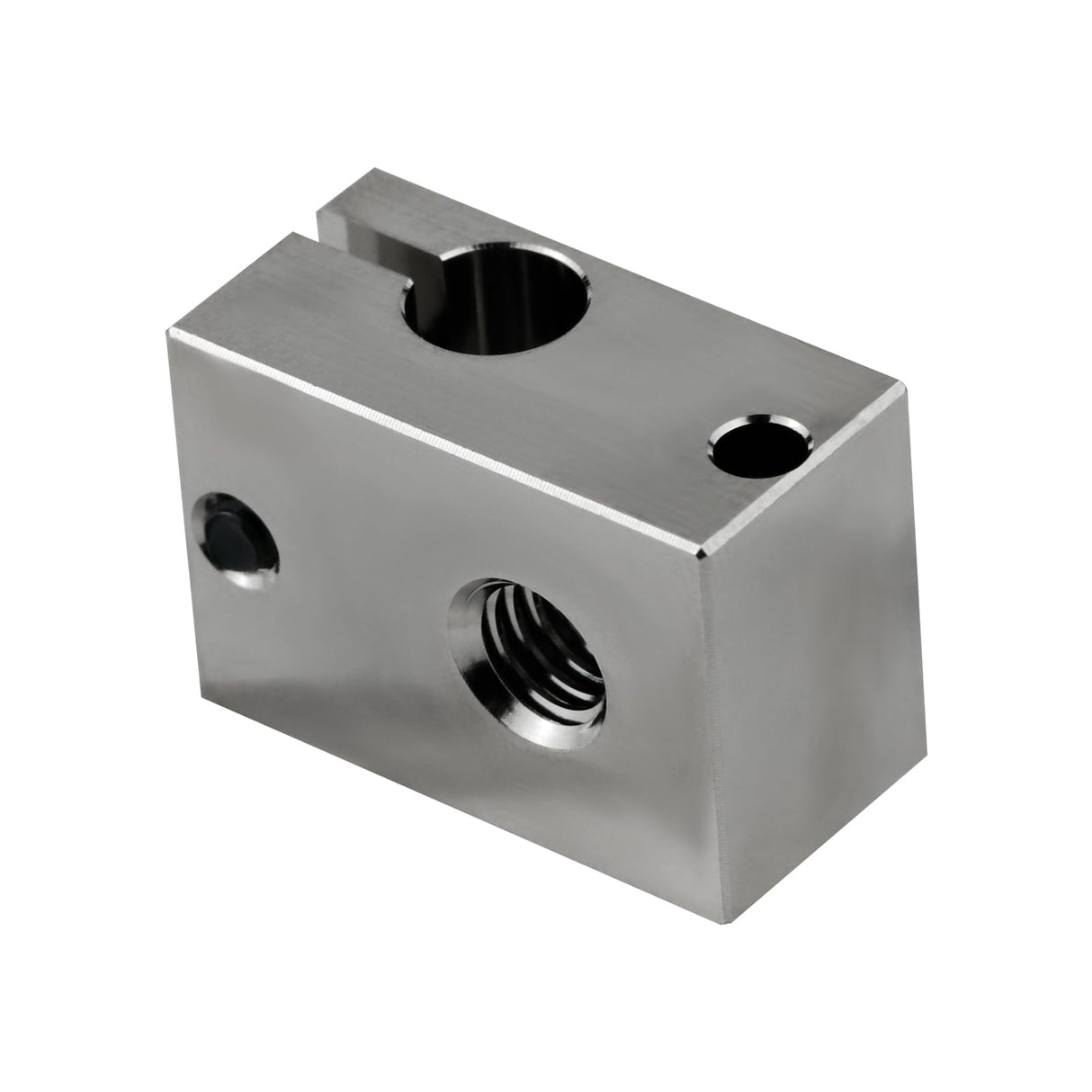 POLISI3D 500℃ High Temperature Plated Copper Heater Block Compatible with PT100 Cartridge Sensor Version V6 Hotend Titan Aero Extruder Prusa i3 MK3 MK3S 3D Printer (Copper) POLISI3D