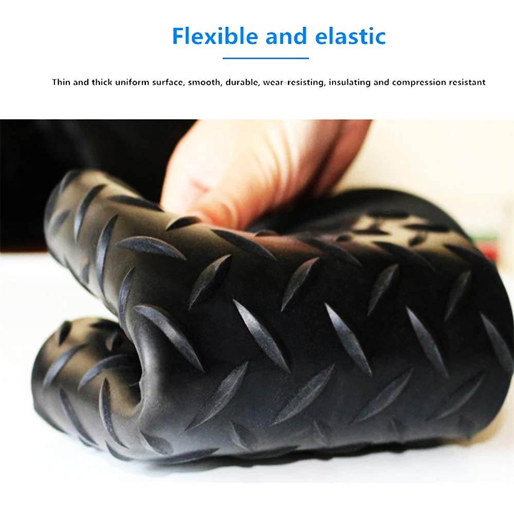 uyoyous 3.3 x 16.4FT Rubber Diamond Garage Floor Roll Diamond Tread Rollout Garage Flooring Rolls Diamond Plate Rubber Flooring Rolls Diamond Plate Pattern Flooring for Garage Industry Gym uyoyous