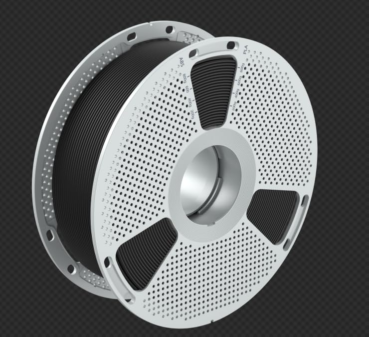 SUNLU PC-ABS 3D Filament 1.75mm 1KG, PC & ABS Hybrid 3D Filament, High-Strength, Paint & Plate Ready, Industrial-Grade, Heat-Resistant Spool, Dimensional Accuracy +/-0.02mm, 1KG Spool(2.2lbs), White SUNLU