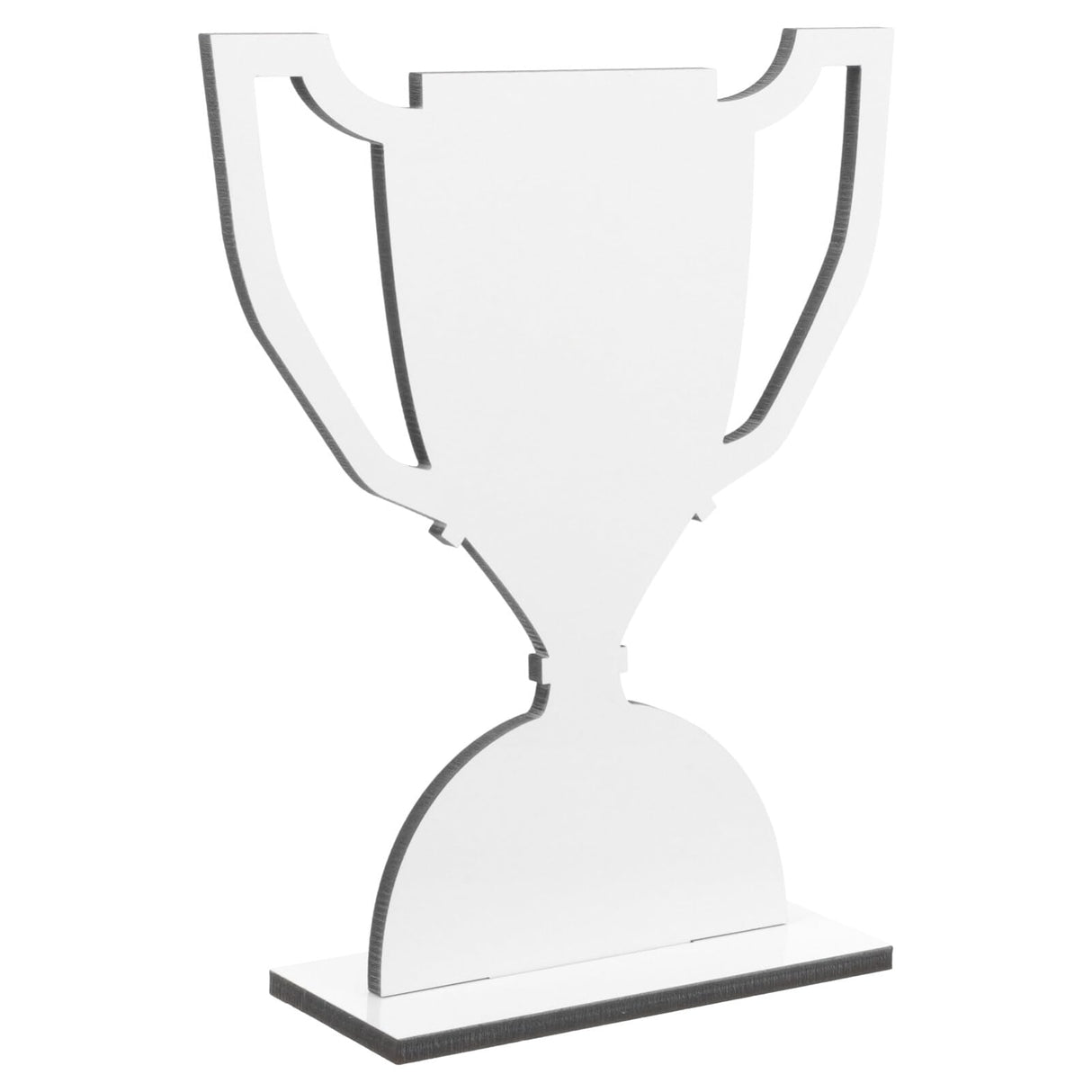 EXCEART Office Desk Decor Trophy Blank Table Sign for Party Table Sublimation Decorations Table Centerpiece Sublimation Blanks Ornaments The Sign Decorate White Supplies Sports EXCEART