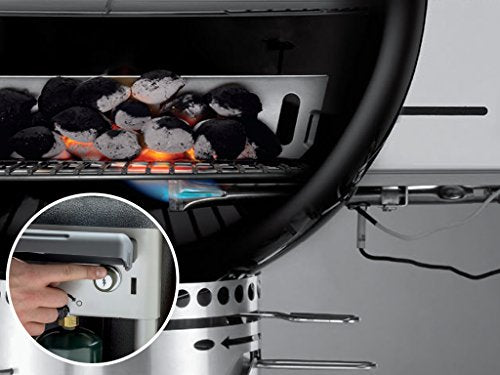 Weber Performer Deluxe Charcoal Grill, 22-Inch, Touch-N-Go Gas Ignition System, Black Weber