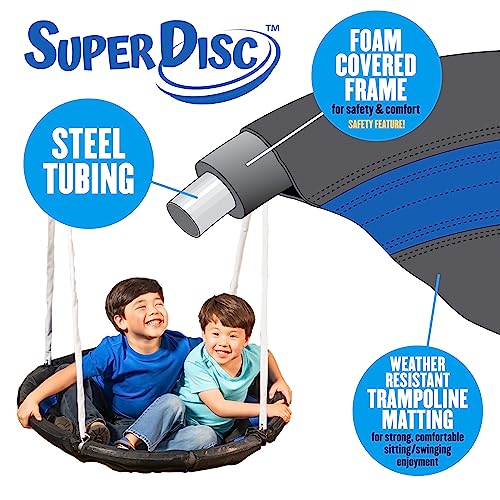 Fun Forever Plus with 6' Water Slide & Ground Tarp - 8 User / 6 Station Metal Backyard Play Swing Set. 192" L x 104" Deep x 74" H, by XDP Recreation XDP RECREATION