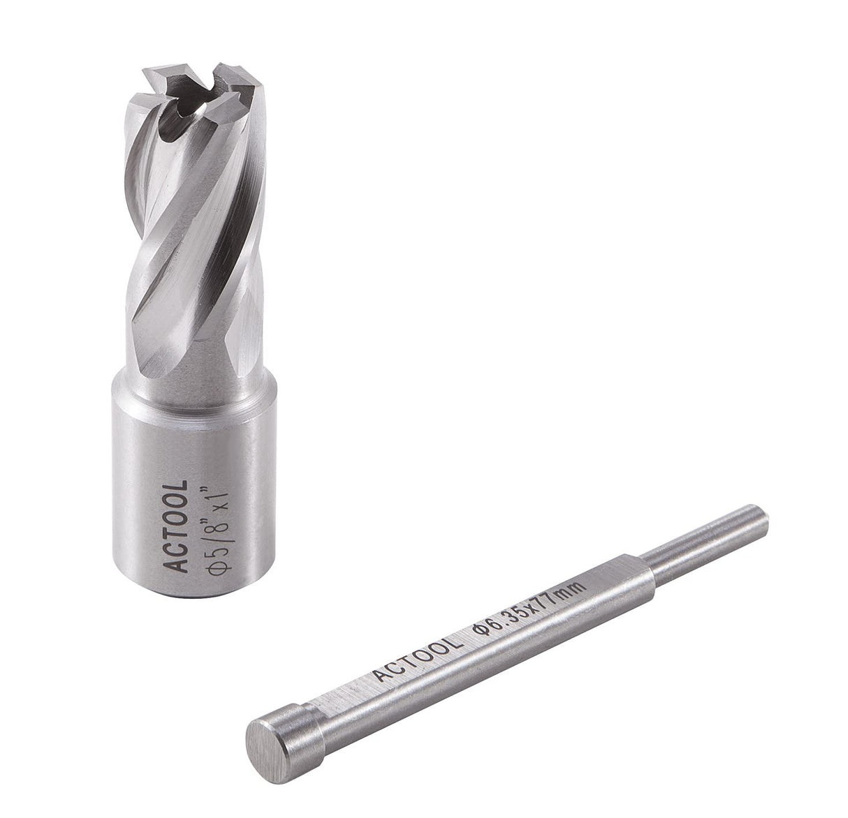 ACTOOL 5/8" Diameter × 1" Depth of Cut HSS ANNULAR Cutter with 3/4'' Weldon Shank ACTOOL