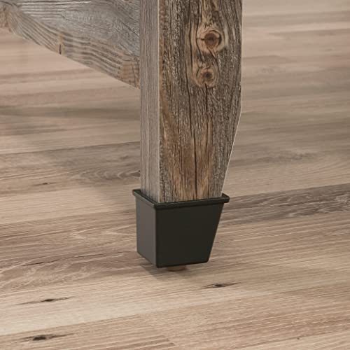 Sauder Carson Forge Pedestal Desk, L: 53.19" x W: 22.64" x H: 29.80", Soft White Finish Sauder