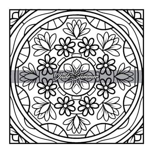 100 Mini Mandalas: A Mandala Coloring Book for Adults and Kids with Easy, Cute, and Tiny Designs for Stress Relief and Relaxation WoodArtSupply