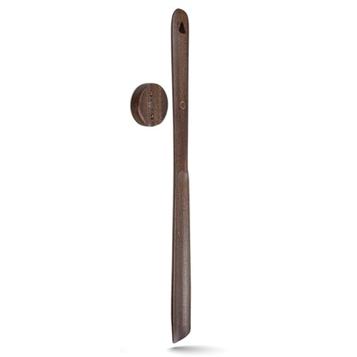 Kolbein 19.7" Long Wooden Shoehorn - Magnetic, Easy Wall Mount, Durable & Elegant Beechwood Design, Comfortable Shoe Wearing (Nut Brown) Generic