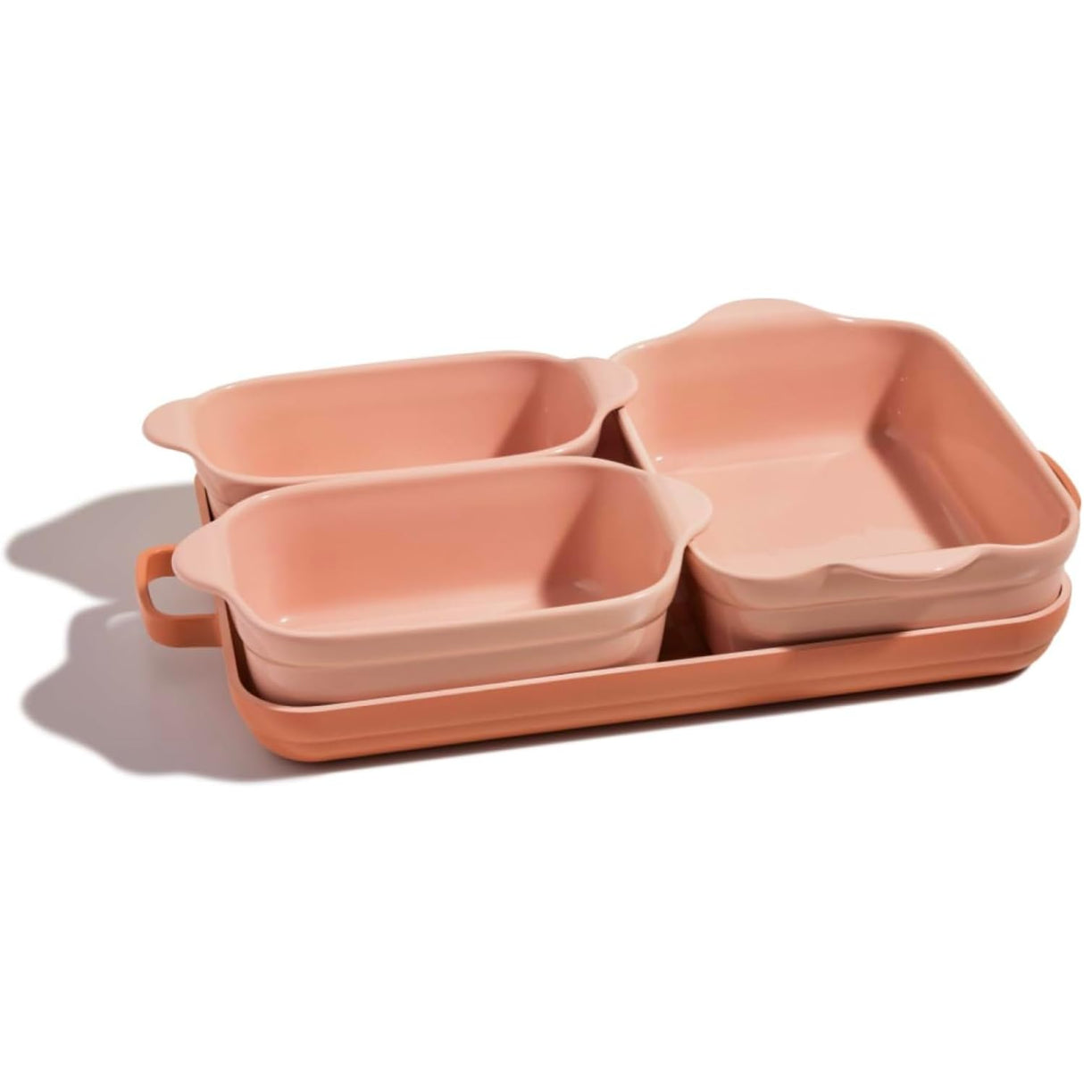 Our Place Bakeware Set | 5-Piece Nonstick, Toxin-Free, Ceramic, Stoneware Set with Oven Pan, Bakers, & Oven Mat | Space-Saving Nesting Design | Oven-Safe | Bake, Roast, Griddle and more | Spice Our Place