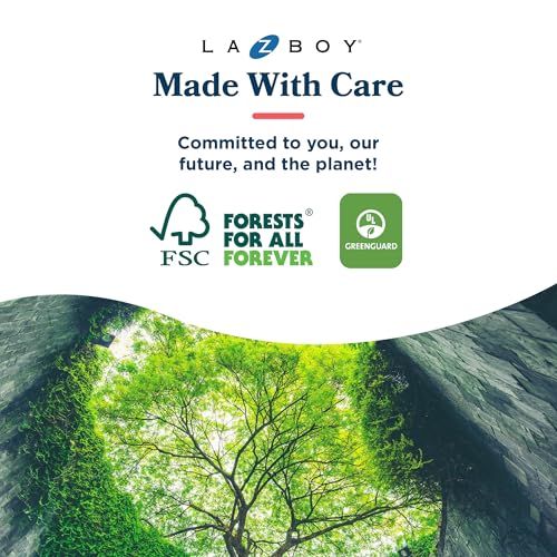 La-Z-Boy Sutherland Ergonomic Fabric Swivel Computer and Desk Chair, Cream (CHR10048D) La-Z-Boy