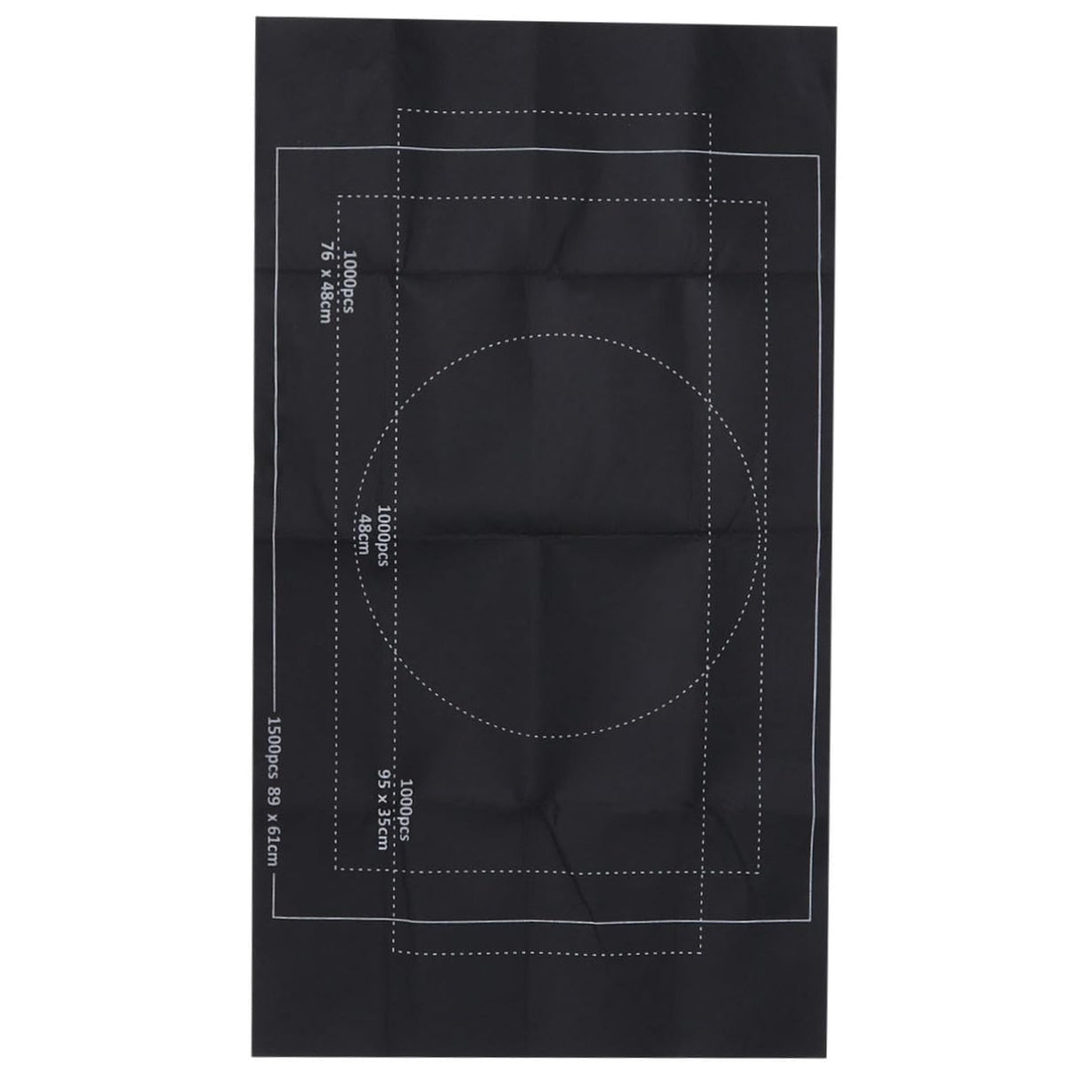 Sosoport Black Puzzle Mat Roll Up Portable Felt Play Mat for Up Inflatable Tube and Fixing Bands Storage for Jigsaw Puzzles Sosoport