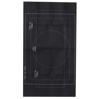 Sosoport Black Puzzle Mat Roll Up Portable Felt Play Mat for Up Inflatable Tube and Fixing Bands Storage for Jigsaw Puzzles