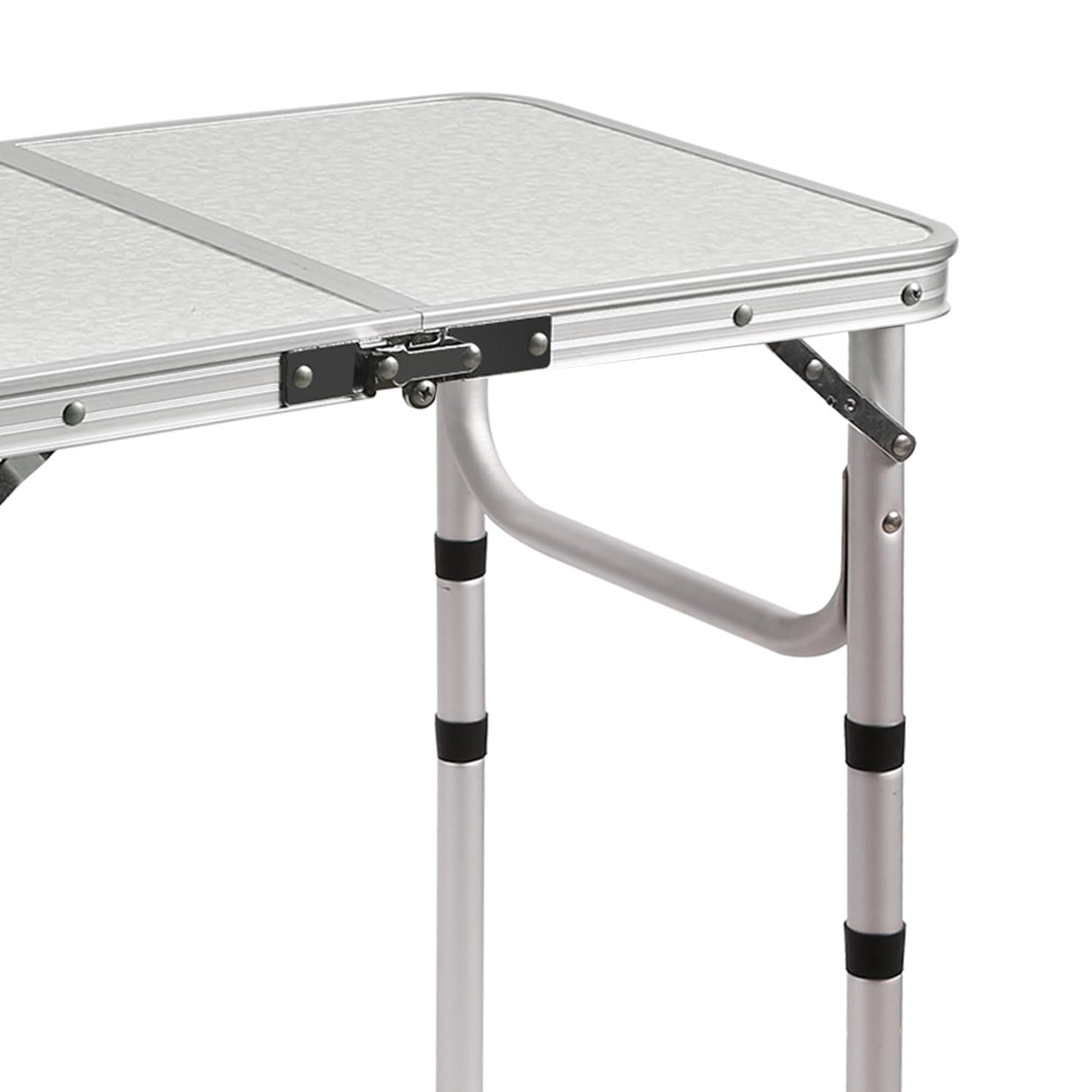 RedSwing Small Folding Table Portable 2 Feet, Small Foldable Table Adjustable Height, Lightweight Aluminum Camping Table, 15.7 in x 23.6 in x 19 in RedSwing
