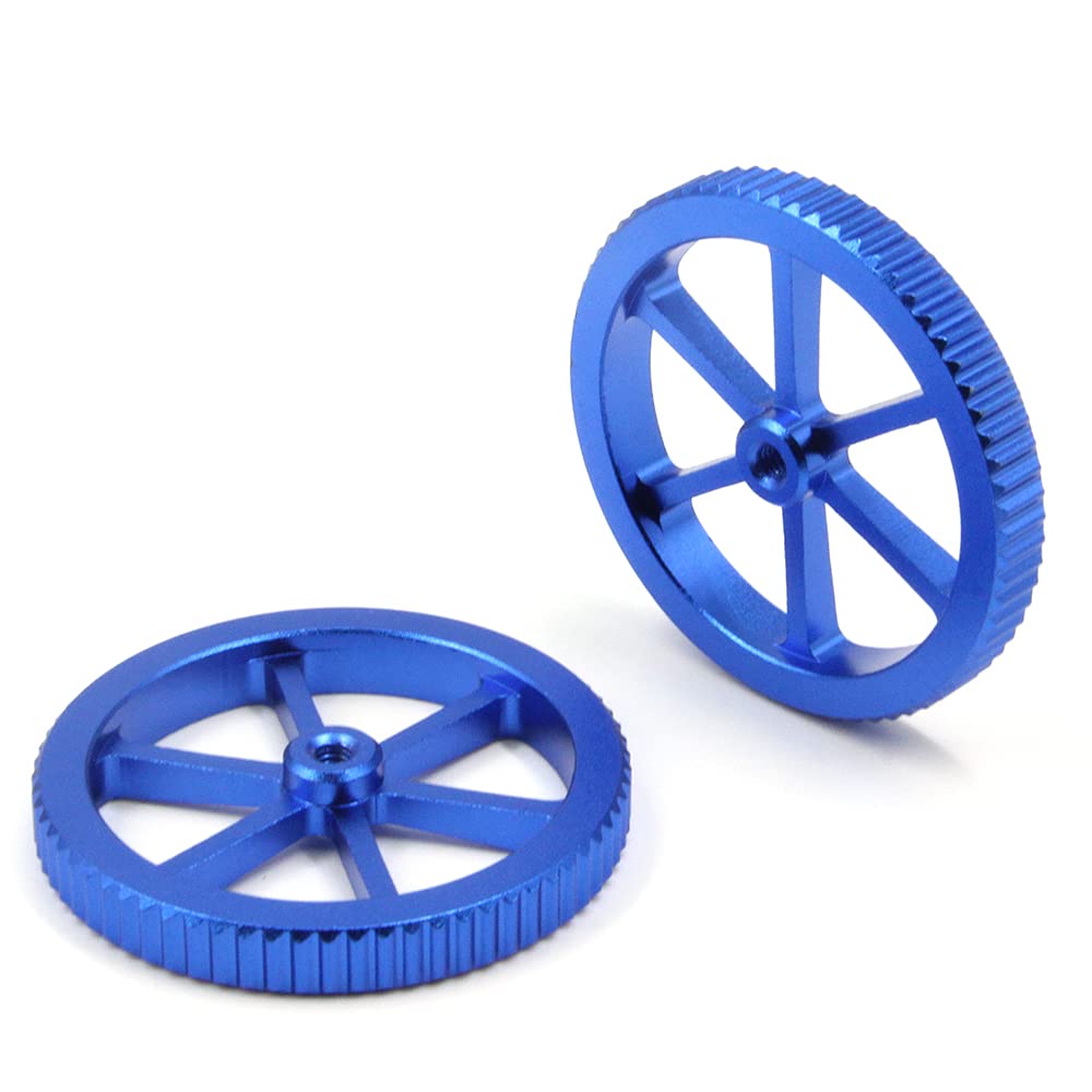 Zeberoxyz 4PCS Aluminum Hand Twist Leveling Nut Diameter60mm with 4PCS Hot Bed Die Spring with 4PCS M4x40mm Screws for Creality 3D Printer CR-10/Ender-3/Ender 3 Pro/Ender 5 (Diameter 60mm-Aluminum) Zeberoxyz