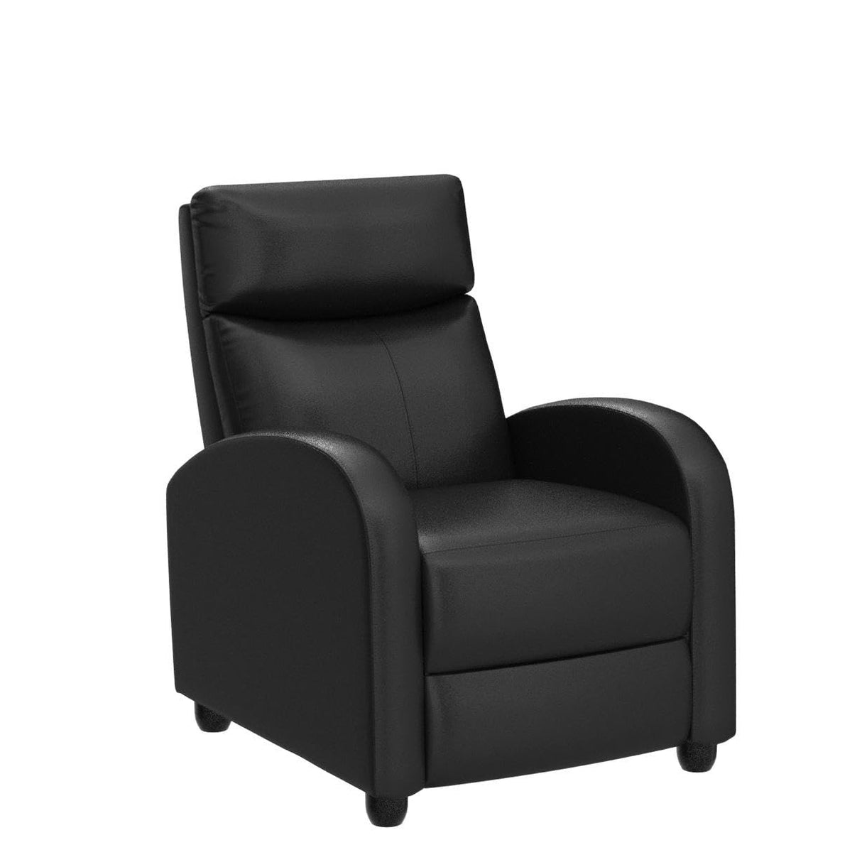 Devoko Massage Recliner Chair Home Theater Seating Pu Leather Modern Living Room Chair Furniture with Padded Cushion Reclining Sofa Chairs (Black) Devoko