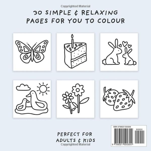 Soft Girl Era Colouring Book (Simple and Relaxing Bold Designs for Adults & Children) (Simple and Relaxing Colouring Books) WoodArtSupply