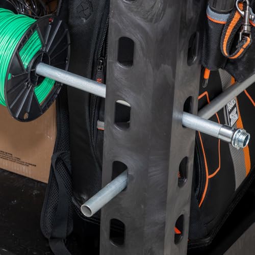 Klein Tools 54831MB MODbox Utility Cart, 2-Shelf Heavy Duty Rolling Tool Cart, 500-Pound Capacity, 6-Inch Wheels, for Jobsite, Warehouse Klein Tools