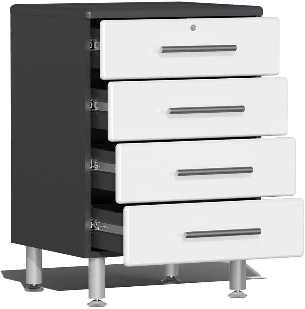 Ulti-Mate UG27050W 5-Piece Garage Cabinet System in Starfire White Metallic White, Grey Ulti-Mate