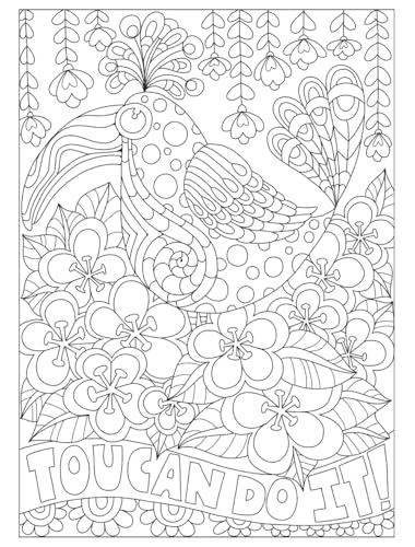 Creative Haven Fanciful Birds Coloring Book (Adult Coloring Books: Animals) Dover Publications