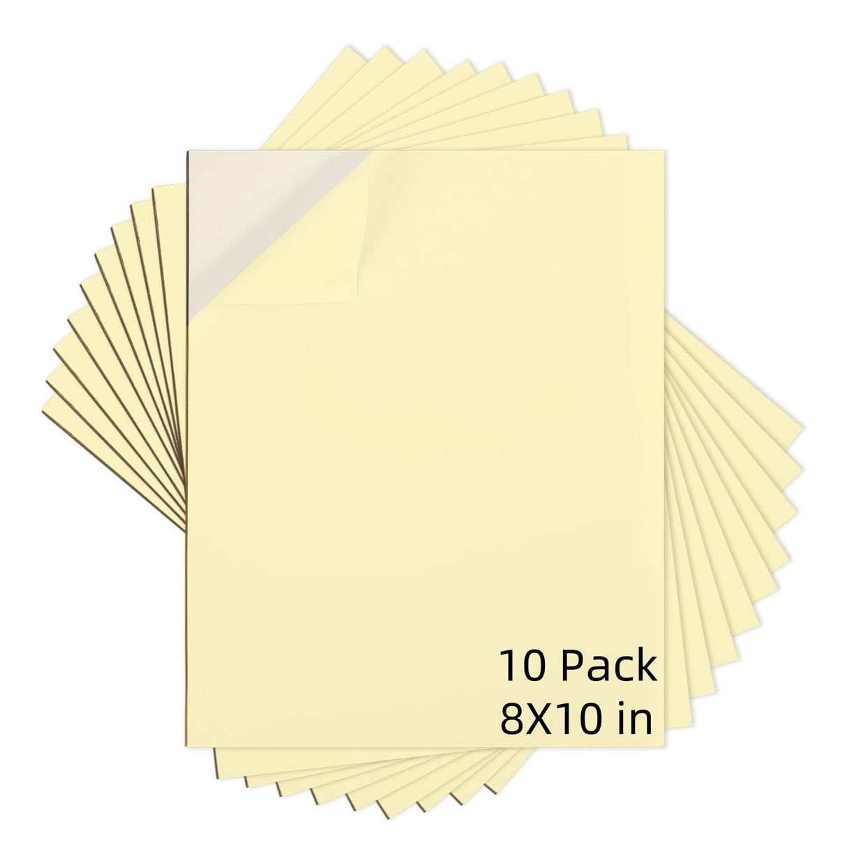 AXELIP Self Stick Mounting Board 8 X 10 inch, for Cross Stitch, Photo Frame Backing (10 Pack) AXELIP