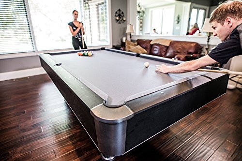 Mizerak Dakota 8' Slate Billiard Table - Features Reinforced Pedestal Legs and Wool Blend Cloth for Durability Mizerak