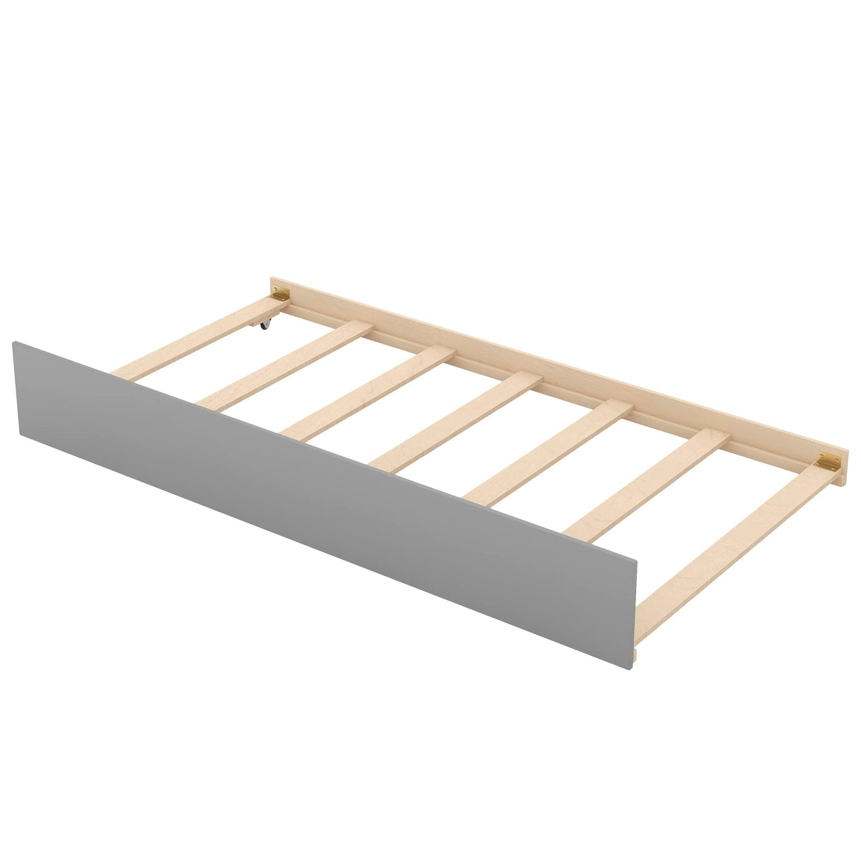 Harper & Bright Designs Twin Over Twin Bunk Bed with Trundle, Grey Harper & Bright Designs