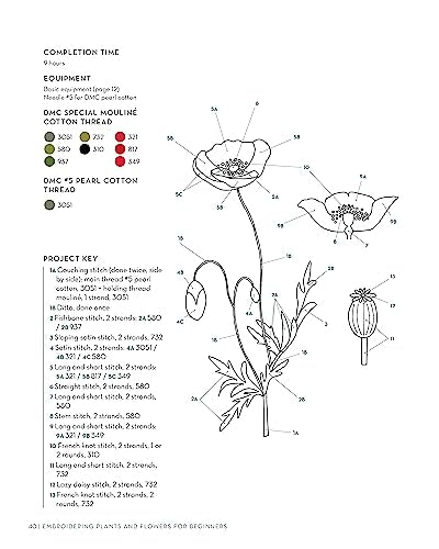 Embroidering Plants and Flowers for Beginners: 33 Plants to Stitch (Landauer) Ready-to-Use Embroidery Patterns Inspired by Nature, with Diagrams, Photos, a Stitch Guide, and Thread Suggestions Fox Chapel Publishing